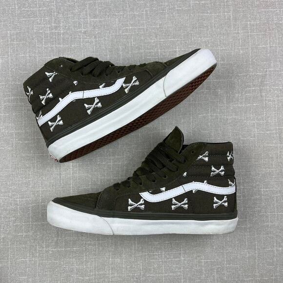 Vans Sk8-Hi WTAPS “Olive Crossbones\